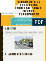 Reglamento de Protección Ambiental para El Sector Transportes