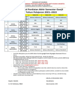 Jadwal PAS TP 2021-2022 Untuk Siswa