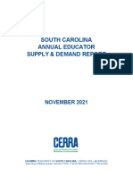 South Carolina Annual Educator Supply & Demand Report: November 2021