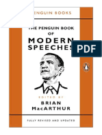 The Penguin Book of Modern Speeches - Brian MacArthur