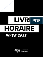 Livret Horaire Hiver 2022