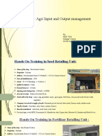 Emc 422: Agri Input and Output Management: By, MLB 7034 Nisarga T Darya Iii BSC Agmaco