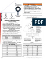 Important Safety Information - Read & Follow: Warning Forged Eye Bolt Warnings & Application Instructions