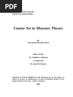 Cantor Set in Measure Theory: An-Najah National University Faculty of Graduate Studies