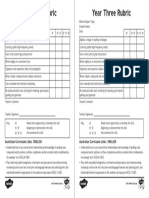 Written Report Rubric Year Three