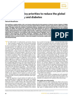Dietary and Policy Priorities To Reduce The Global Crises of Obesity and Diabetes