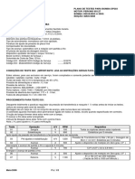 Plano de testes para bomba DP203 com especificações e procedimentos