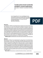 Secularización de La Educación Sexual - Contienda Histórica Entre Laicidad y Conservadurismo