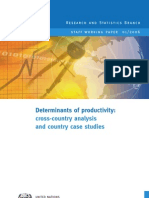 Determinants of Productivity Corss Country Analysis and Country Case Studies