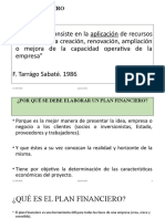 Plan Financiero - Presentacion