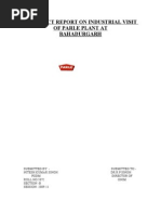 Download A Project Report on Industrial Visit of Parle Plant at Bahadurgarh by Nitesh Singh SN54358061 doc pdf