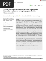 An Overview On Current Manufacturing Technologies: Processing Continuous Rovings Impregnated With Thermoset Resin