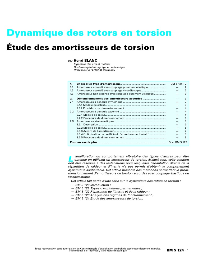 BM 5124 | PDF | Rotation | Pendule (physique)