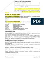 2019-1 Separata #01 La Comunicación 2019-1