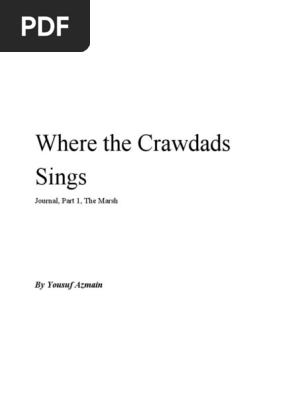 Where the Crawdads Sing Journal Part 1