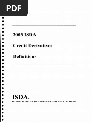 2003 ISDA Credit Derivatives Definitions