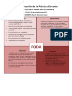 Análisis FODA de la práctica docente