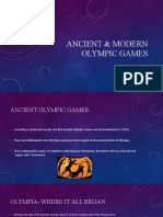 Form 4 Ancient & Modern Olympic Games