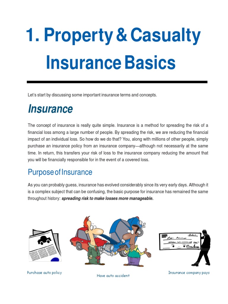 01 Property Casualty Insurance Basics-14 | PDF | Insurance | Reinsurance