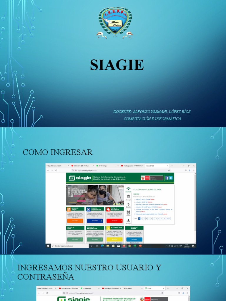 Image Result For Siagie Ingreso Al Sistema