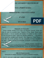 Aula de Português - Comparação de Textos