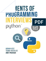 Elements of Programming Interviews in Python: The Insiders' Guide - Adnan Aziz