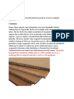 Materials 1-Cardboard: Conclusion