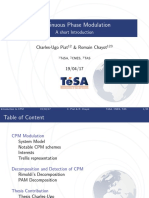 Continuous Phase Modulation: A Short Introduction