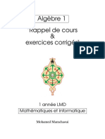 Cours Algèbre1 Et Exercices Corrigés