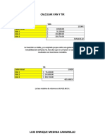 Calcular Van y Tir