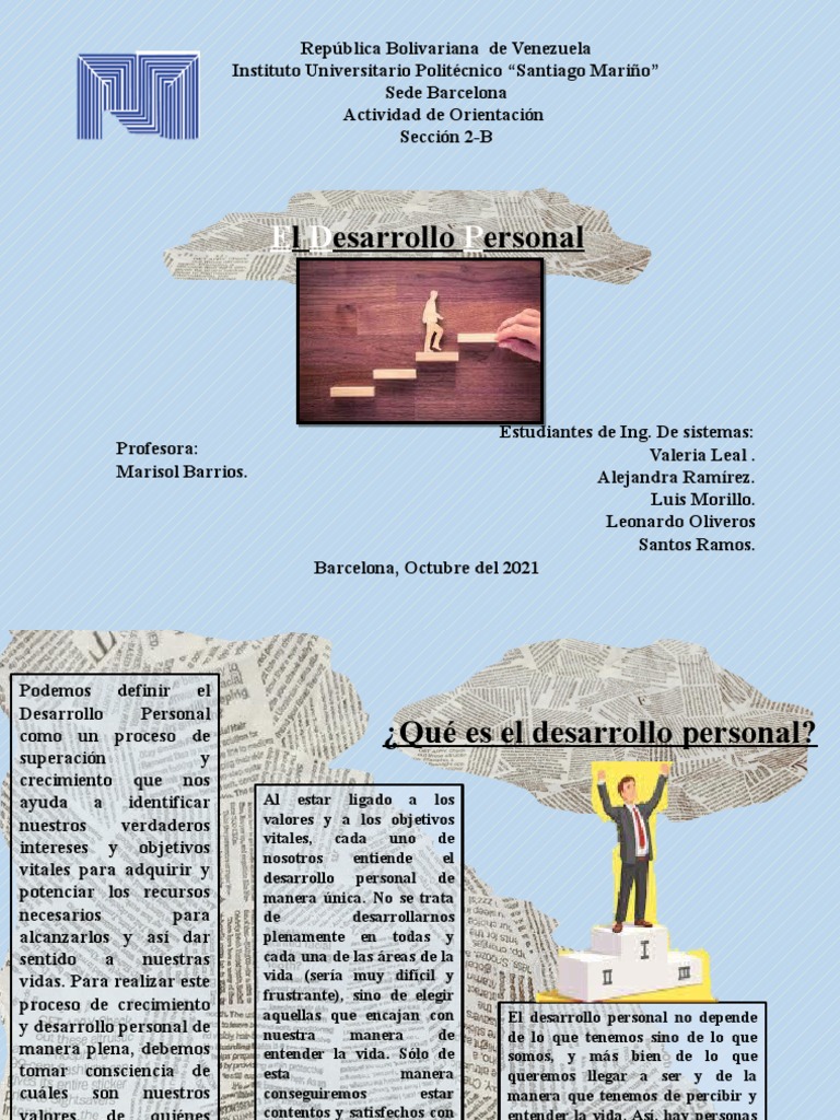 Presentacion De Power Point Desarrollo Personal Pdf Autoestima