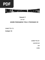 Homework 3 CAP 407 Modern Programming Tools & Techniques Iii