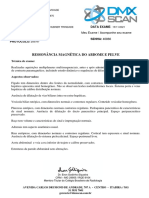 Ressonância Magnética Do Abdome E Pelve: Nome Data Nascimento Idade Solicitante Data Exame