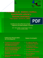 Prevalencia de diabetes y factores de riesgo Tegucigalpa