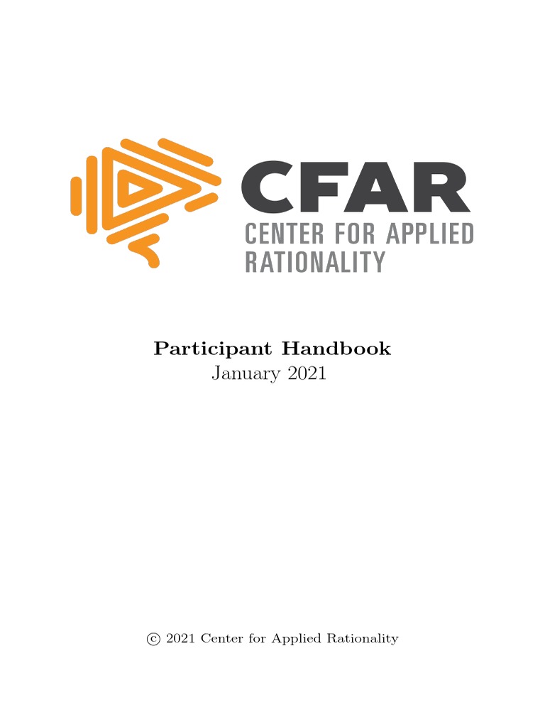 CFAR Participant Handbook Overview | PDF | Tacit Knowledge | Theory
