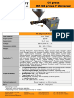 KK Oil Prince F Universal: Seed Capacity: Engine Power: Speed (RPM) : Voltage: Dimension (LXBXH) : Weight