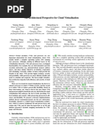 An Architectural Perspective For Cloud Virtualization: Yiming Zhang Qiao Zhou Dongsheng Li Kai Yu Chengfei Zhang