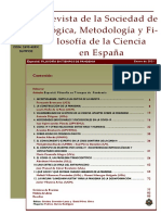 Revista de La Sociedad de Lógica, Metodología y Fi-Losofía de La Ciencia en España