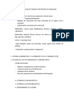 Metodologia de Trabajo en Terapia de Lenguaje 1