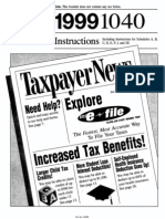 US Internal Revenue Service: I1040 - 1999