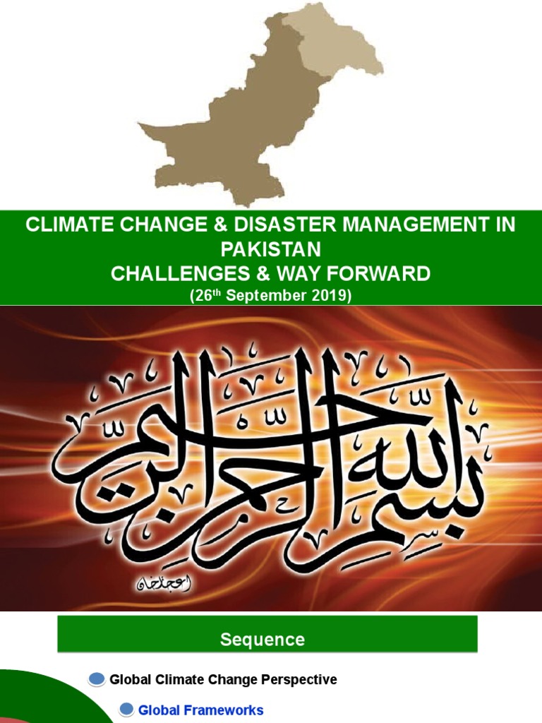 Climate Change and Disaster Management in Pakistan | PDF | Climate ...