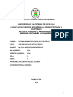 Sistemas Administrativos en El Peru Trabajo