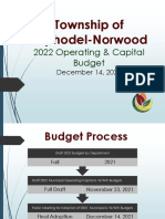 2022 Asphodel-Norwood Township capital and operating budgets