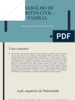 Trabalho de Direito Civil - Família