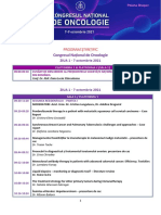 Program Congres National de Oncologie 2021 Ultimele Actualizari