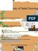 Prepare Variety of Salad Dressing: By: Rhian Apple D. Del Prado