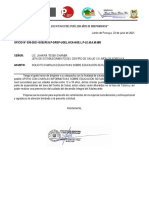 Oficio Al Centro de Salud PDF