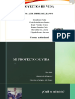 PROYECTOS DE VIDA (Cipa Adm de Empresa El Banco)