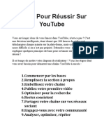 Guide Pour Réussir Sur YouTube