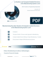 Manufacturing Execution Systems and Computer-Enabled Decisions at The Manufacturing System Level